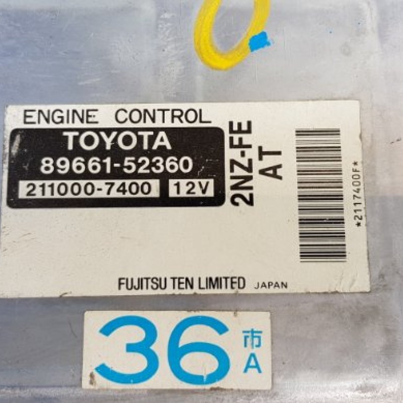 89661-52360/Engine Control Unit/ TOYOTA Will Vi GH-NCP19/36