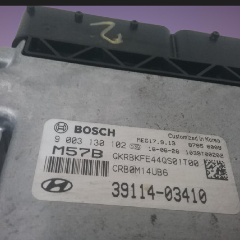 39114-03410 HYUNDAI ECU BOSCH MEG17.9.13 ACCENT CVT used in koria