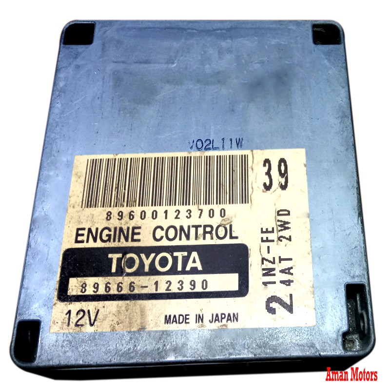 89666-12390 TOYOTA COROLLA FIELDER 2 1NZ-FE 24AT 2WD 39 ECU 89666-12390  ECM COMPUTER