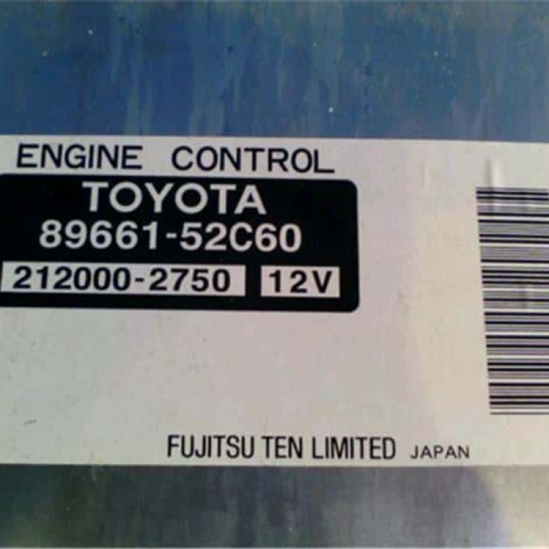 Engine Control Unit TOYOTA Sienta 2005 CBA-NCP81G 89661-52C60