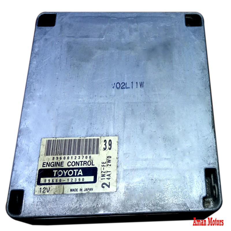 89666-12390 TOYOTA COROLLA FIELDER 2 1NZ-FE 24AT 2WD 39 ECU 89666-12390  ECM COMPUTER