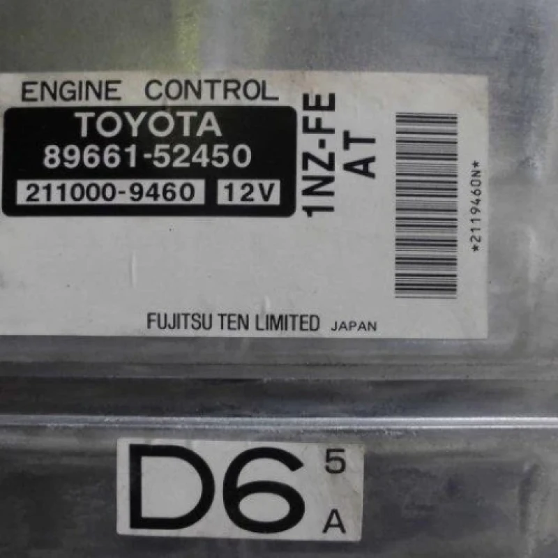 89661-52450 TOYOTA Probox Succeed NCP51 system Engine Control Unit / ECU ECU 8966152450