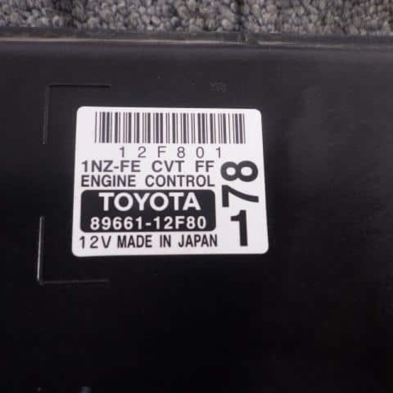 Engine Control Unit TOYOTA Corolla Fielder 2010 DBA-NZE141G 89661-12F80