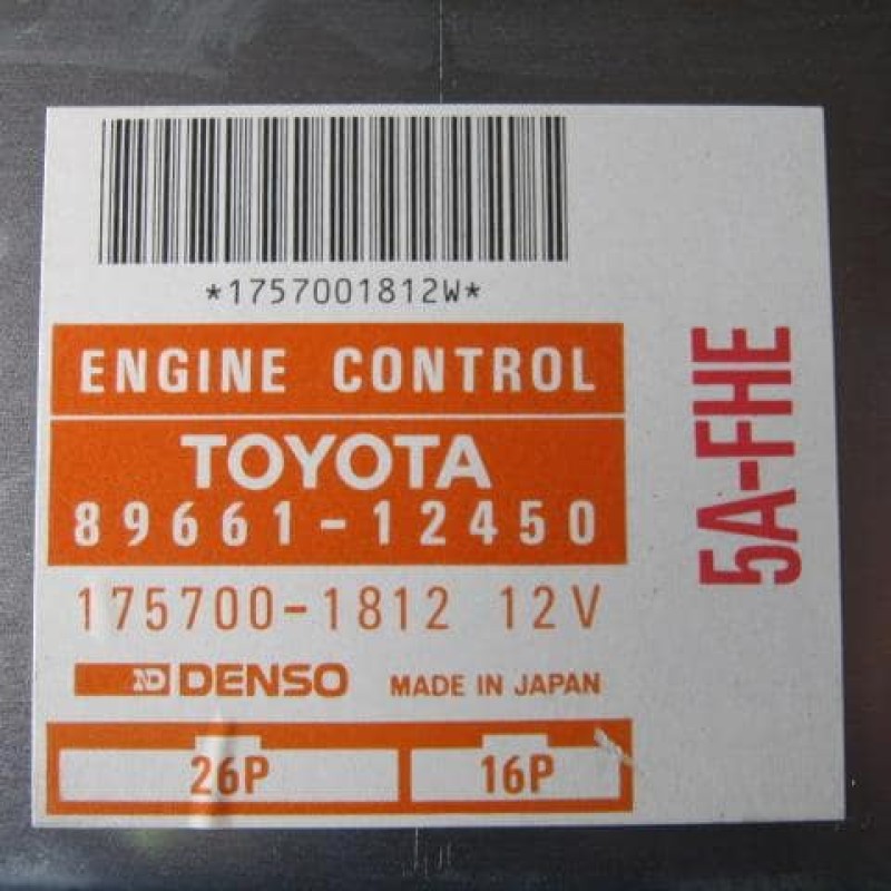 89661-12450 Engine Control Unit / ECU TOYOTA Corolla FX 1991 E-AE91 89661-12450