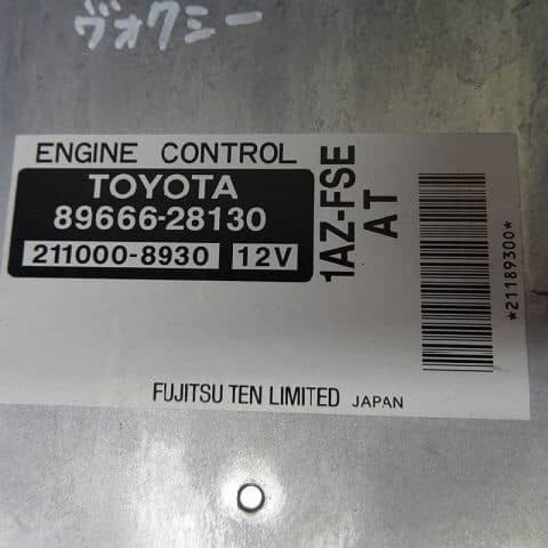 Toyota Noah Genuine Engine Control Unit / ECU /89666-28130/TA-AZR60G YA321