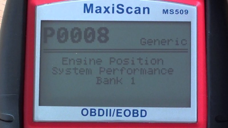 P0008 Code Engine Position System Performance Bank 1 Problem & Solutions