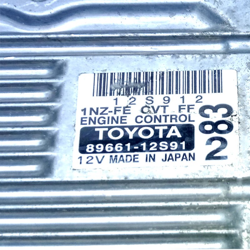 89661-12S91 TOYOTA Corolla Axzio 2012 DBA Engine Control Unit /ECU NZE-161 89661 12S91 2(83) Japan