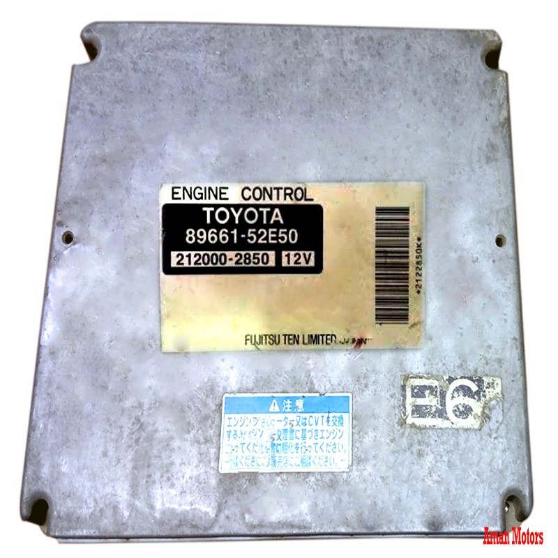 89661-52E50 Toyota Genuine Sienta NCP81G Engine Control Unit / ECU 89661-52E50 21200-2850 12V Used