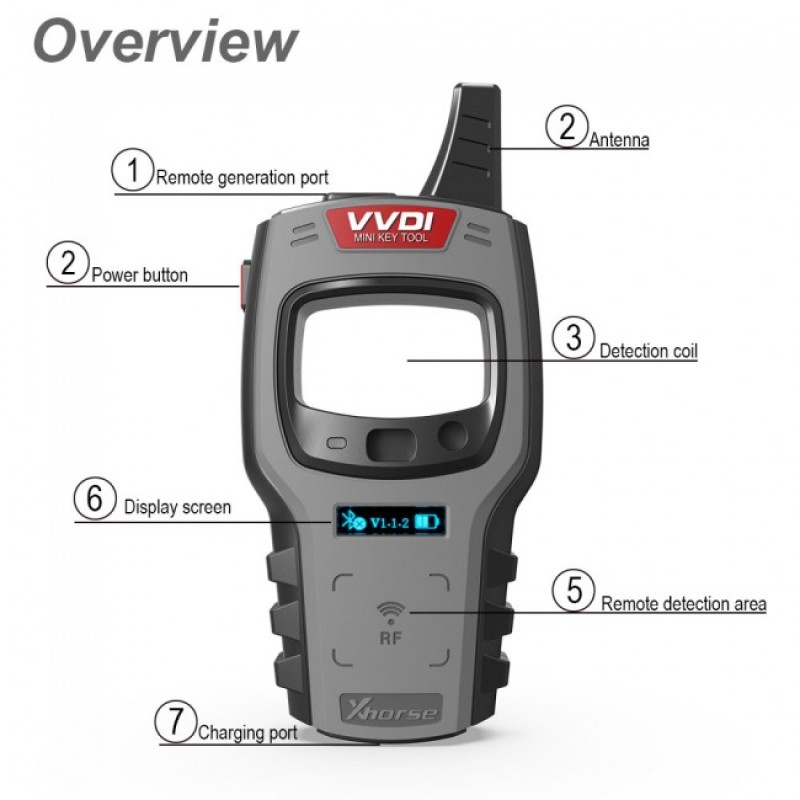 VVDI Mini Key Tool Global Version Xhorsecompany Multi-Language Free Shipping in Bangladesh