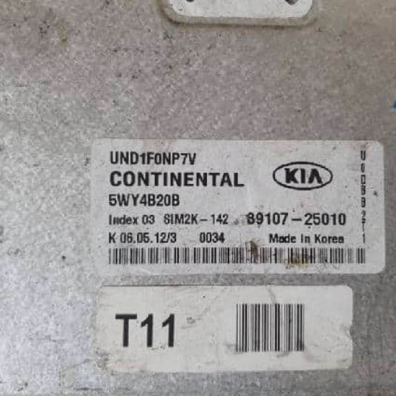 Engine Control Unit / ECU KIA Rondo 2009 92101 C10XX 5WY4B20B Index 03 SIM2K-142 39107-25010 Korea