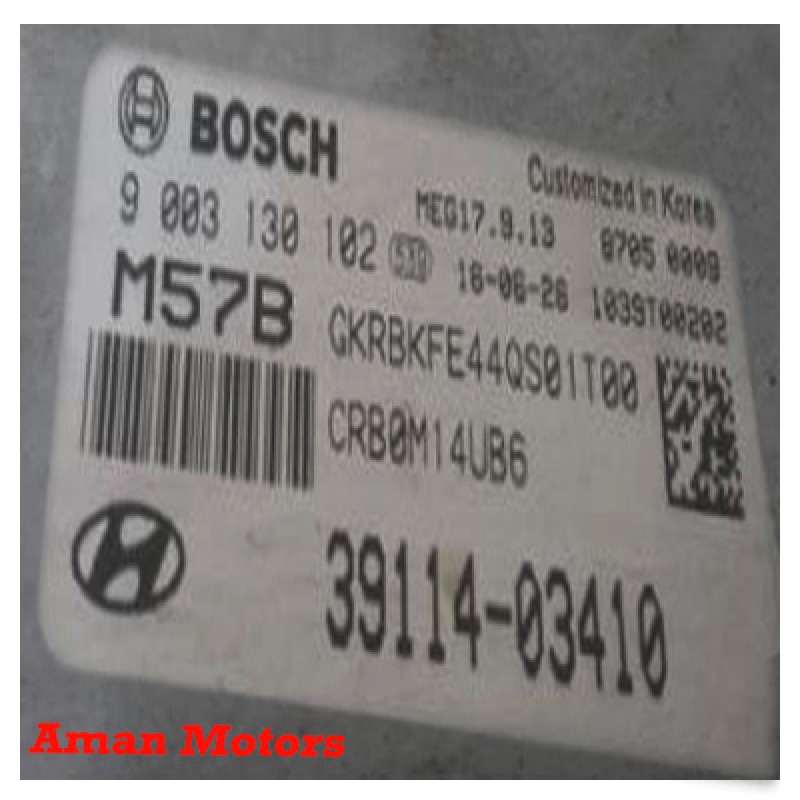 39114-03410 M57B HYUNDAI ECU BOSCH MEG17.9.13 ACCENT CVT used in korea