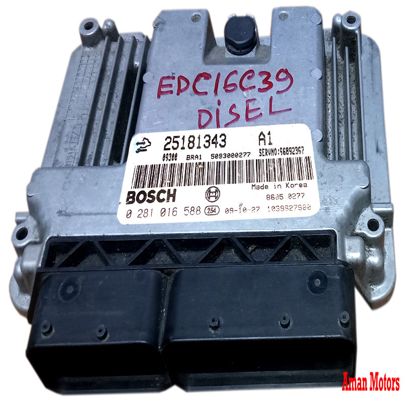 ENGINE CONTROL MODULE ECU 25181343 A1 EDC16C39 Diesel Bosch FITS GM CHEVROLET CAPTIVA used