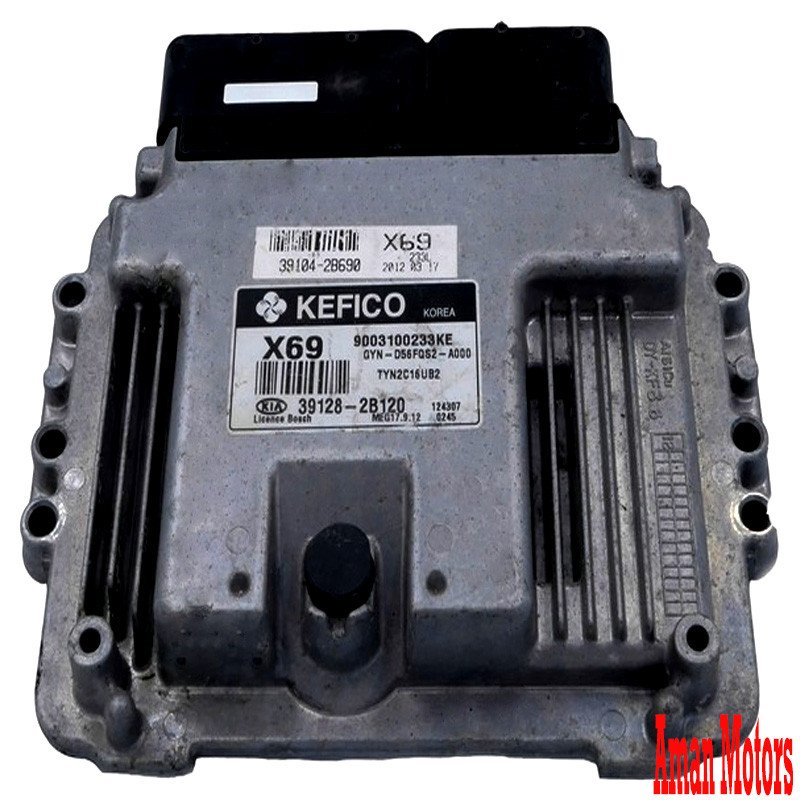 39128-2B120 Hyundai KIA MOBIS ECU Car Engine Computer Board 39128-2B120 X69 MEG17.9.12