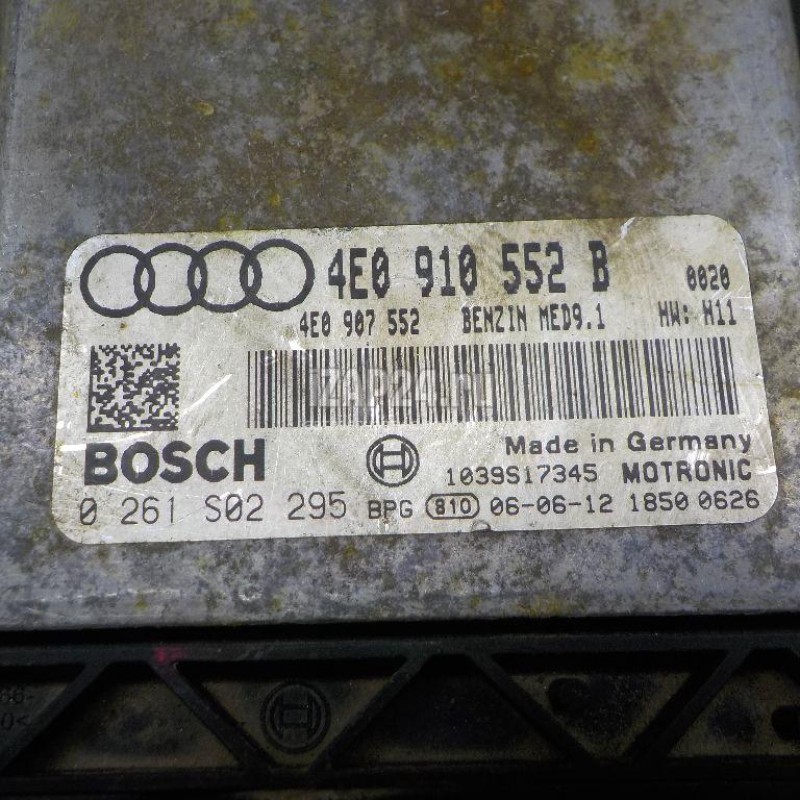 AUDI  ENGINE CONTROL UNIT  4E0910552B