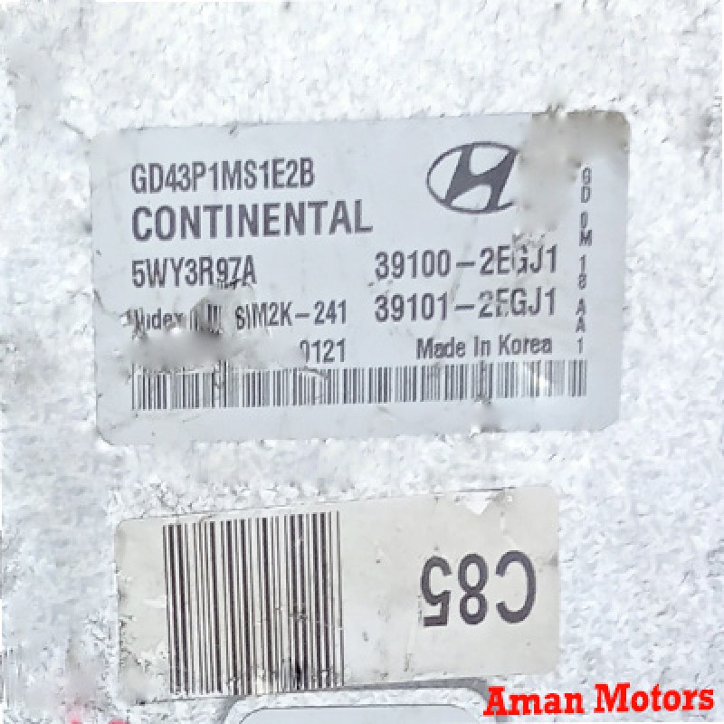 Hyundai 130 2014 5WY3R97A Engine Control Unit / ECU 39100-2EGJ1 (39101-2EGJ1) SIM2K-241 C85 Korea