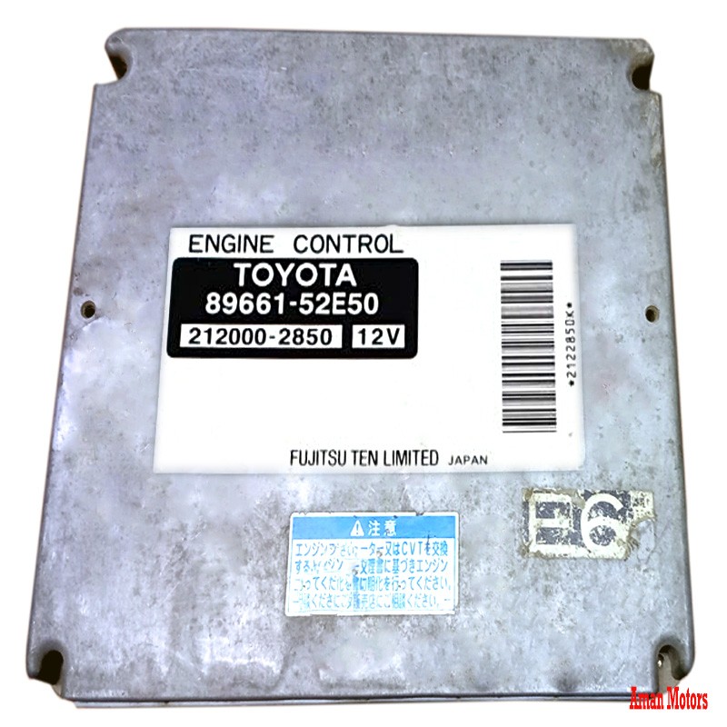 89661-52E50 Toyota Genuine Sienta NCP81G Engine Control Unit / ECU 89661-52E50 21200-2850 12V Used