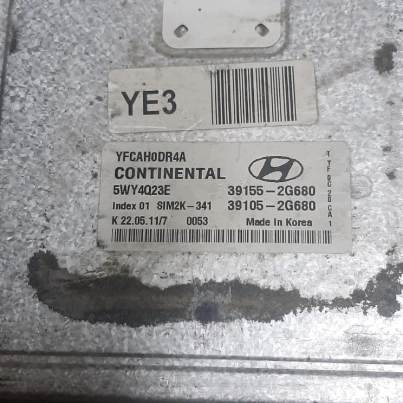 Engine Ecu Control Module For Hyundai Yfcah0dr4a Continantel  39155-2G680/39105-2G680 YE3