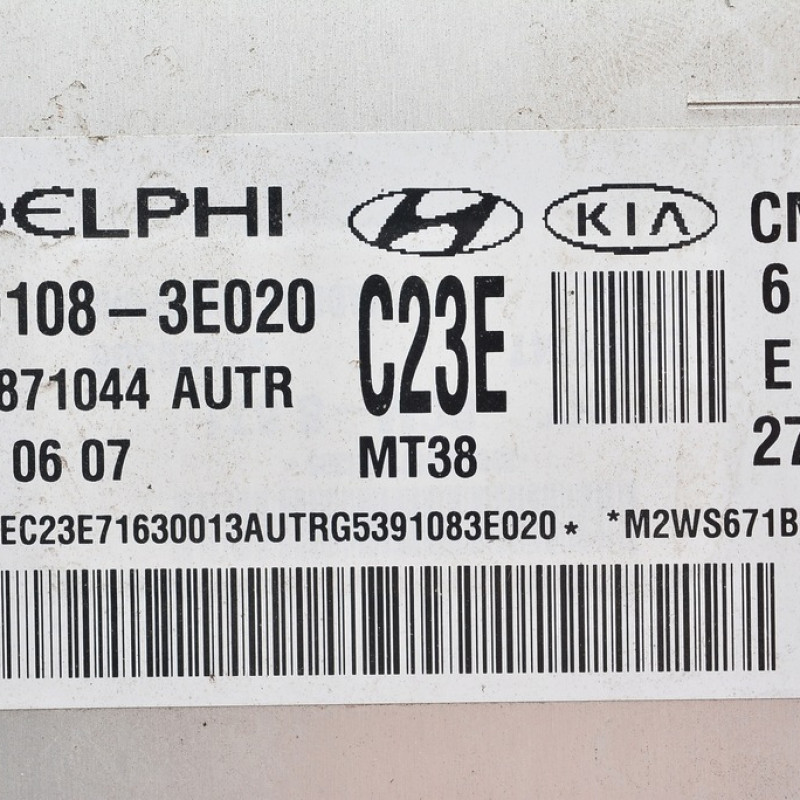 ECU ENGINE CONTROLLER HYUNDAI SANTA FE 39108-3E020, 391083E020, 11870441 ATSX