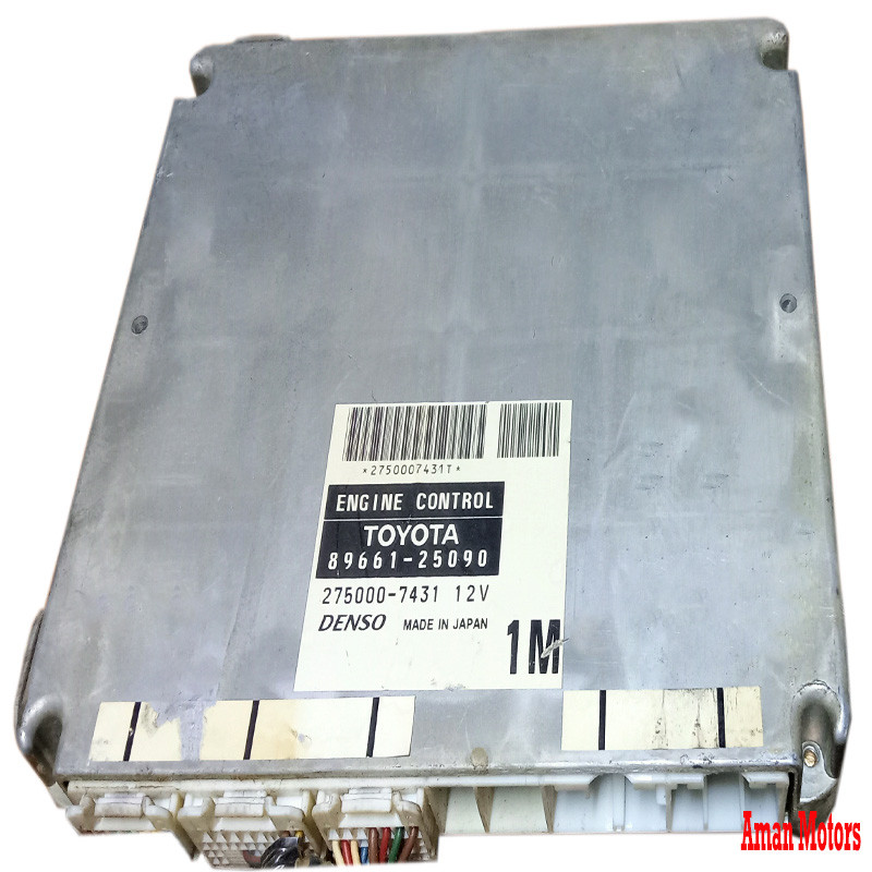89661-25090 Toyota Computer engine control 8966125090 275000-7431 1M Denso Genuine OEM Used