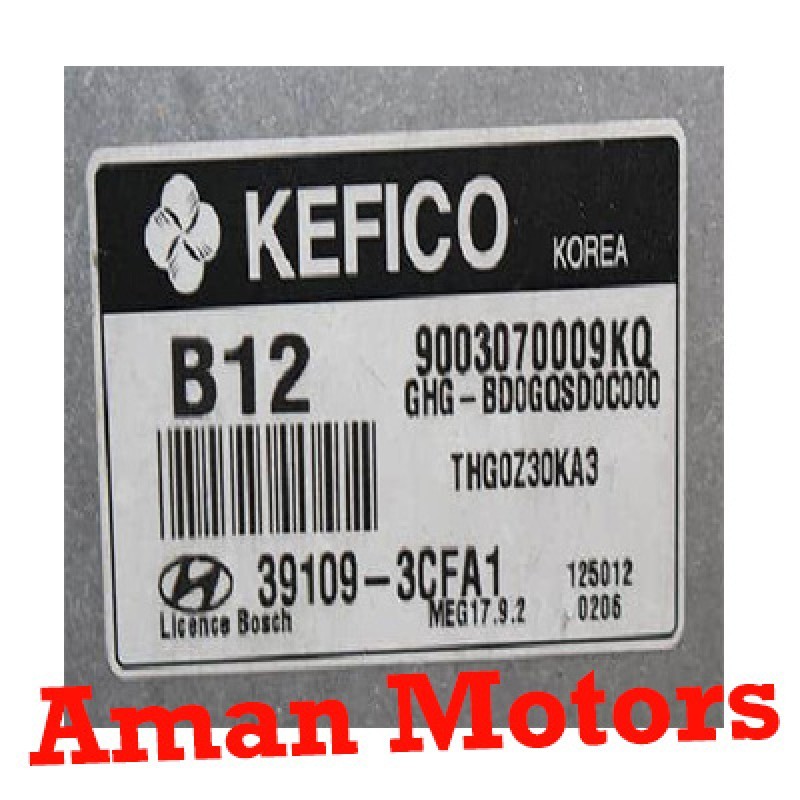 HYUNDAI Azera HG 2012 Engine Control Unit / ECU  39109-3CFA1(B12) THG0Z30KA3 KEFICO Korea