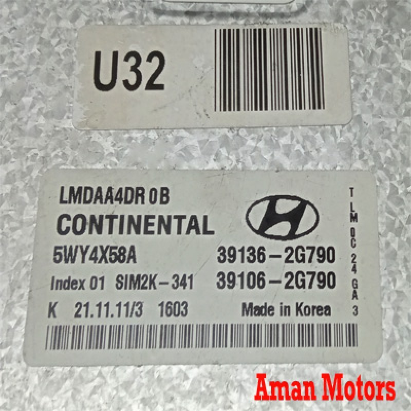 HYUNDAI IX35 2013 /Engine Control Unit / ECU /5WY4X58A 39106-2G790 (39136-2G790) U32 Korea