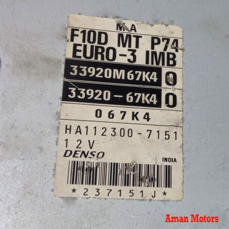 33920M67K4MARUTI WAGON R USED  Engine Control Unit (33920M67K4)