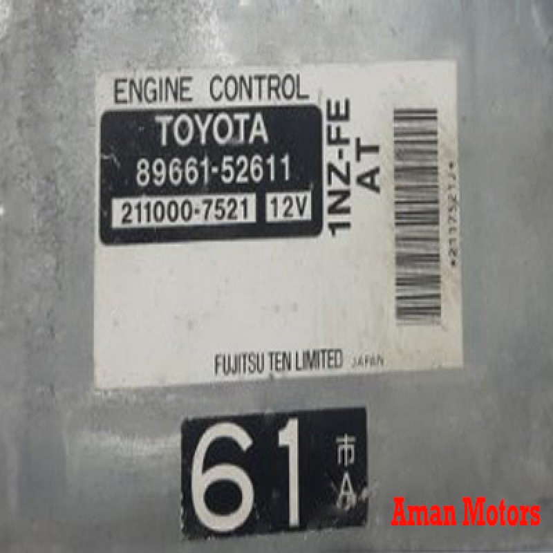 89661-52611 Engine Control Unit / ECU Toyota Platz NCP16 2001 2NZ-FE AT ECU ECM OEM/89661-52811 Japan Used