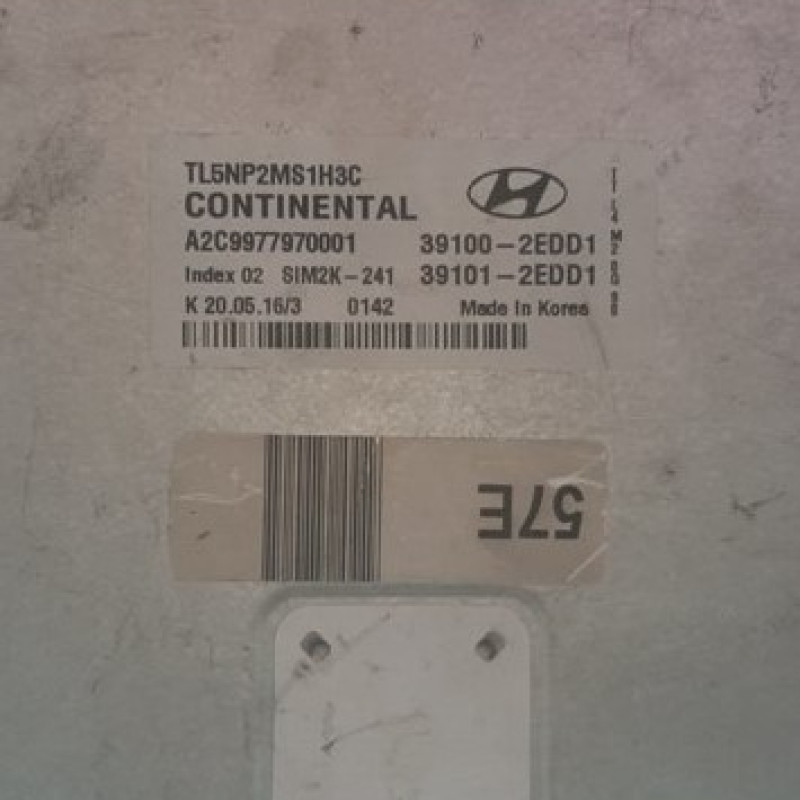 ENGINE CONTROL MODULE HYUNDAI ELANTARA TL5NP2MS1H3C CONTINENTAL A2C9977970001  (39100-2EGG1-391012EDD1)57E