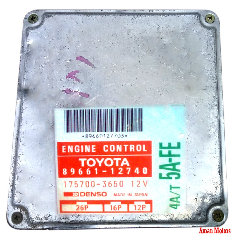 89661-12740 TOYOTA COROLLA AE100 ENGINE CONTROL UNIT ECU 5AFE 89661-12740 175700-3650 Japan used