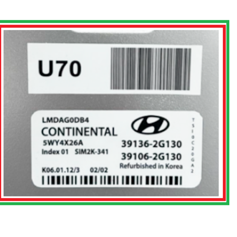 39136-2G130 U70 5WY4J47B Hyundai Tucson SIM2K-341 ECU ECM Electronic Unit for Hyundai/ kia