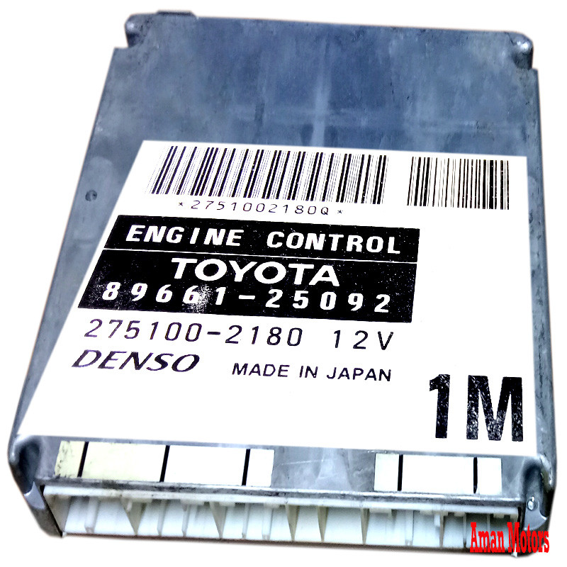 89661-25092 Toyota Computer engine control 8966125092 275100-2180 1M Denso Genuine OEM Used
