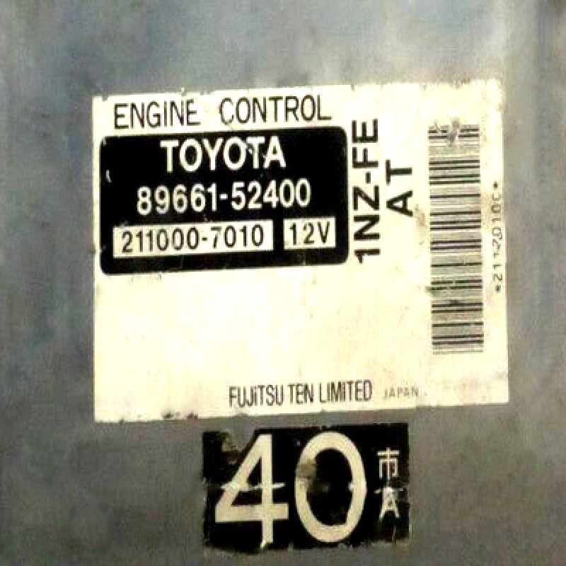 89661-52400 TOYOTA FUNCARGO ECU Engine Control Unit 89661-52400 Japan Used