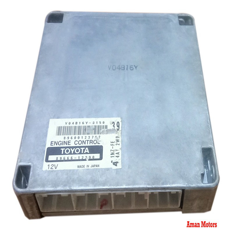 89600123702 Engine Control Unit / ECU TOYOTA Corolla Fielder 2002 1NZ-FE 4 4AT 2WD 39 V04B16Y-0150 89666-123702 Japan